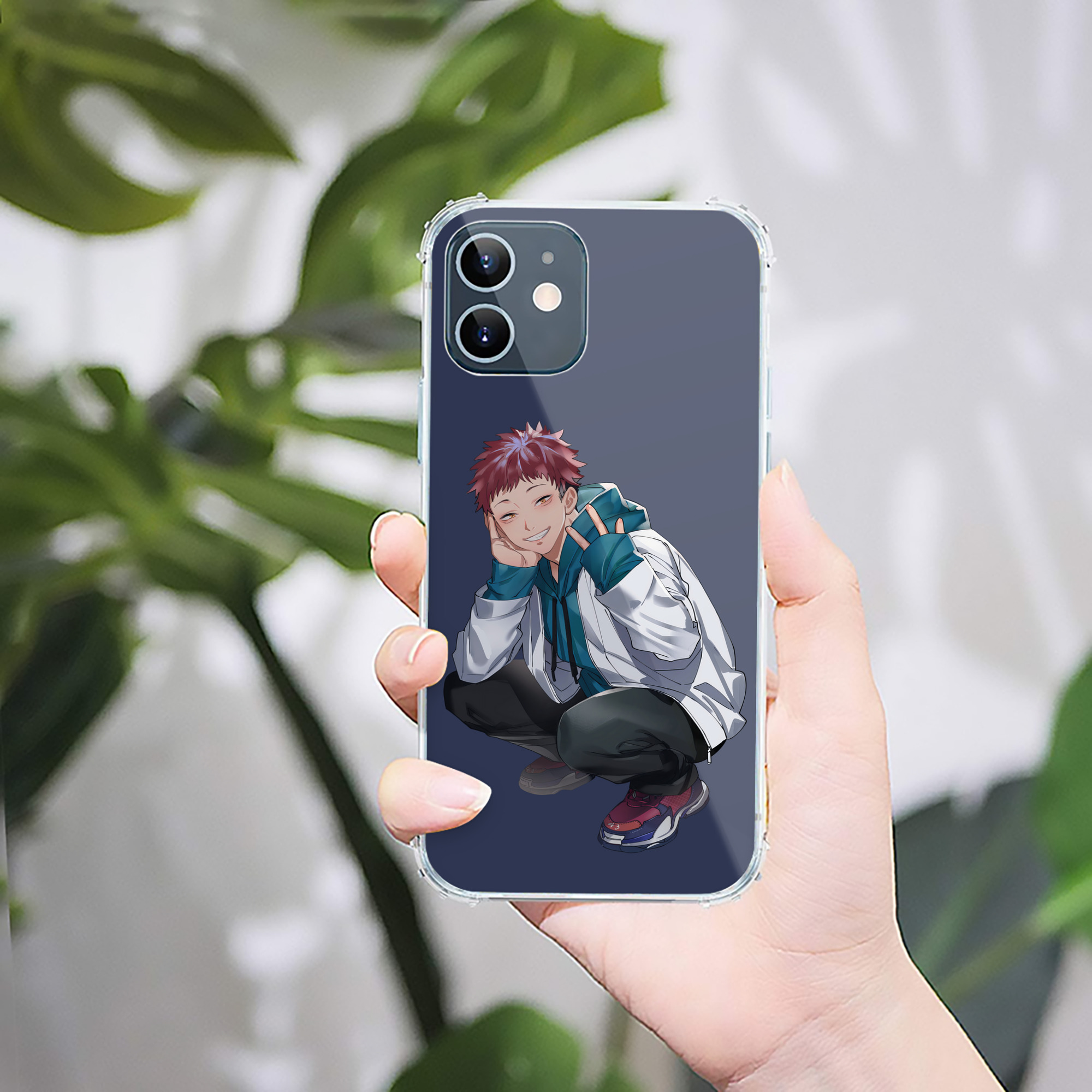（画像用） 呪術廻戦 Jujutsu Kaisen 【iPhone 12シリーズ対応】透明スマホケース（クリアソフトケース）